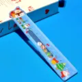 Niedliches 15cm Weihnachten Acryl Fluessigkeit Lineal Schueler Schreibwaren kreatives Tool. - Blauer Schneemann