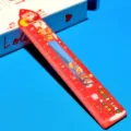 Weihnachten Acryl Treibsand Lineal 15cm süßes Cartoon Design flüssige Schüler Schreibwaren - Roter Weihnachtsmann