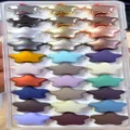 Doos Ster Magnetische Hijab Spelden Set Kleurrijke Metaal Mat Broche Sterke Magneten - Pentagram / 30 Stuks/Verpakking / Willekeurig Gemengde Kleuren