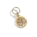 Gold metal hollow rose scarf buckle bag pendant versatile fashion charm accessory for women - Hollow Rose / Gold
