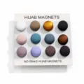 Kleurrijke ronde hijab magneten set, sterke magnetische spelden voor hoofddoeken en handige accessoires. - Rond / 12 Stuks/Pak / Meerkleurig