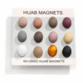 Hijab magneet set met 12 kleurrijke ronde magnetische spelden voor hoofddoek accessoires. - Ovaal / 12 Stuks/Pak / Meerkleurig