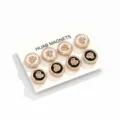 Magneti per hijab rotondi spille magnetiche forti bottoni per foulard eleganti da donna - Stile Tondo Set da 8