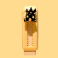 Gomme push-pull d'Halloween avec design de château noir, article de papeterie amusant. - Gommes maison hantée