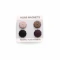 Magnete per hijab set da 4 spille magnetiche floreali per foulard, forte tenuta spilla decorativa. - Finitura opaca / 4 Pezzi/Confezione