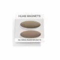 Magneti Per Hijab Ovali Clip Per Sciarpa Senza Gancio Spilla Magnetica Per Copricapo - Cachi chiaro + cachi scuro