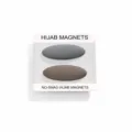 Calamite per hijab senza intoppi, spille magnetiche resistenti per sciarpe e foulard. - Grigio medio + marrone scuro