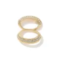 Fibbia per sciarpa in strass dorato design numero otto brillante cristallo orlo vestiti clip - Stile Strass Numero 8 / Oro