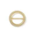Fibbia per sciarpa in strass dorato clip per nodo orlo t-shirt multifunzionale elegante - Stile Strass Cavo Tondo / Oro