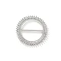 Anello per sciarpa in strass argento fibbia nodo t-shirt accessorio elegante e chic - Stile Strass Cavo Tondo / Argento