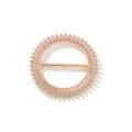Fibbia per sciarpa in strass oro rosa anello nodo t-shirt accessorio elegante - Stile Strass Cavo Tondo / Oro rosa