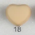 Spilla per hijab magnetica a cuore opaco, clip per scialle nude, fermaglio protettivo n. 18. - 18#