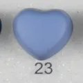 Épingle à hijab magnétique cœur bleu mat, accessoire de vêtement sûr au quotidien. - 23#