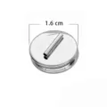 Magnetische broche converter speld achterkant 1.6 cm diameter metalen clip accessoire - Middel 1.6cm / Zilver