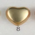 Épingle à hijab magnétique en cœur or mat, clip de broche en métal pour foulards. - 8#