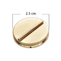 Gouden magnetische broche-pin converter, 2,5 cm ronde punch-vrije magnetische kledinggesp accessoire. - Extra Groot 2.5cm / Goud
