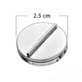Magnetische broche converter, sterke magneetpin, boorvrije kledingvriendelijke sluiting - Extra Groot 2.5cm / Zilver