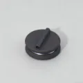 Zwarte magnetische broche converter boorvrije speld sluiting voor een stuk variant item - Klein 1.2cm / Mat Zwart