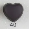 Aimant hijab cœur mat variante 40, pince magnétique douce pour écharpe et châle sans accroc. - 40#