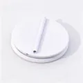 Witte magnetische broche convertor boorvrije speldrug sluiting voor kledingbescherming - Middel 1.6cm / Matwit