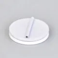 Witte magnetische broche converter pin sterke magneet geen ponsen kleding accessoire - Groot 2.0cm / Matwit