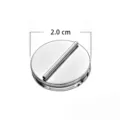 Hoge kwaliteit magnetische broche pin converter, 2.0cm ronde metalen gesp voor kleding. - Groot 2.0cm / Zilver