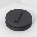 Zwarte magnetische broche omvormer speld achterkant, sterke boorvrije kledingbeschermer - Middel 1.6cm / Mat Zwart