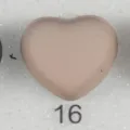 Épingle à hijab magnétique cœur mat variante 16, broche douce pour tissu, style élégant quotidien. - Taille 16