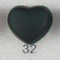 Broche aimantée hijab cœur noir mat clip de fixation pour foulard et écharpe accessoire. - 32#