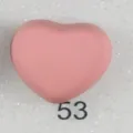 Épingle à hijab magnétique cœur rose mat, attache foulard sécurisée variante numéro 53. - Code 53