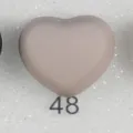 Aimant hijab cœur mat variante 48, élégant clip de vêtement sécurisé pour écharpes et foulards. - Code 48