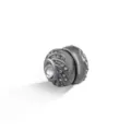 Spilla magnetica per hijab con strass a spirale clip per scialle accessori moda donna - Canna di Fucile