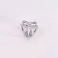 Silver rhinestone multi ring scarf buckle elegant headwrap clip chic metal hijab ring accessories - Style 1 / Silver