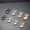 Copribottoni e gemelli eleganti in metallo per camicia accessori moda alla moda - Taglia L / Canna di fucile