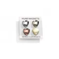 Clip magnetiche per hijab spille antiscivolo triangolari spilla per sciarpa metallo 4pz - Quattro Colori Classici