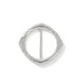 Fibbia Foulard Strass Argento Clip Nodo T-Shirt Anello Scialle Decorativo Accessorio - Strass Quadrato / Argento