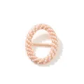 Fibbia foulard perla ovale metallo T-shirt angolo clip spilla versatile scialle - Perla ovale / Oro rosa