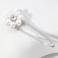 Spilla Sicurezza con Perle e Strass Scialle Clip Antiriflesso Cappotto Decorazione. - 3# Argento