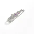 Spilla di sicurezza con strass di cristallo fibbia per sciarpa gioiello da cappotto - Colore AB argento