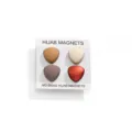 Set di magneti per hijab, clip triangolari magnetiche antiscivolo per sciarpe e polsini. - Set da 4 pezzi fiamma