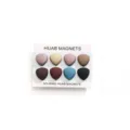 Colorful triangle hijab magnets set of 8 pieces, secure no-snag magnetic pins for scarves. - Cool Color 8-Piece Set
