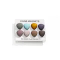 8-piece triangular hijab magnets set, colorful strong magnetic pins for scarf and cuffs. - Warm & Cool Color 8-Piece Set