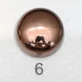 Bottone a pressione magnetico rotondo in rame, chiusura per indumenti senza cuciture, var. 6. - Taglia 6