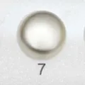 Bottone a pressione magnetico rotondo in metallo argento, chiusura per abiti senza cuciture. - Taglia 7