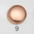 Bottone a pressione magnetico rotondo oro rosa per scollo, variante senza cuciture num 9. - n.9