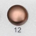 Bottoncino a pressione magnetico marrone variante 12, accessorio versatile senza cuciture. - n.12