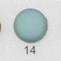 Bottone hijab magnetico verde menta rotondo variante 14, fibbia per abbigliamento opaca antiesposizione. - Taglia 14