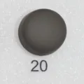 Bottoni magnetici rotondi per vestiti, chiusura a pressione senza cuciture, grigio scuro, 20. - N.20
