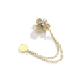 Goudkleurige magnetische bloembroche, decoratieve sjaalclip en kledingverstrakker accessoire - 509# Klaverbloemen