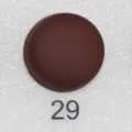 Bottone magnetico rotondo per scollatura antiesposizione, marrone scuro, variante numero 29. - N. 29